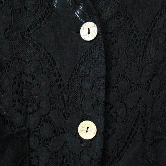 Piazza Del Tempio Black Lace Blazer Made In Italy - Picture 2 of 5
